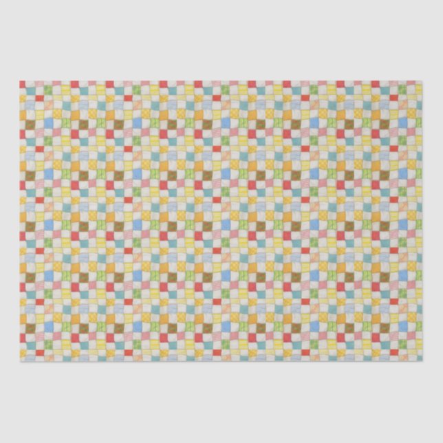 CRAZY QUILT Tissue Paper Seidenpapier (Vorderseite)