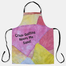 Crazy Quilting All-over Print Schürze