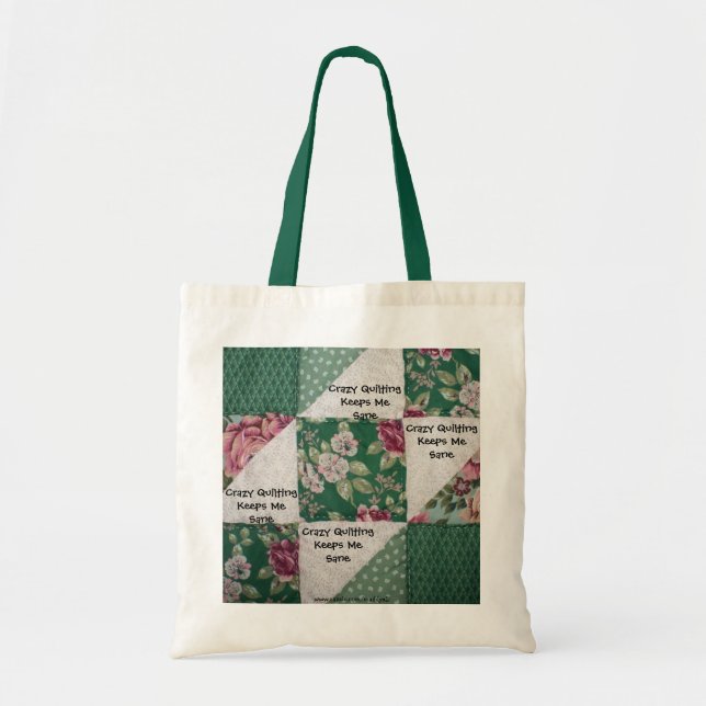 Crazy Quilting Bag Tragetasche (Vorne)