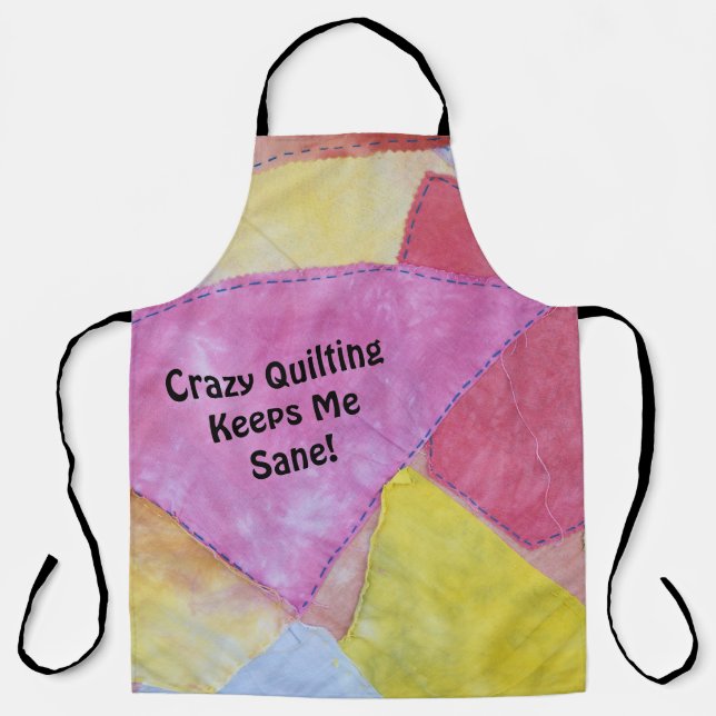 Crazy Quilting Schürze (Vorderseite)