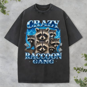Crazy Raccoon Gang Bootleg Lustiger Tier-Rap-Shirt T-Shirt