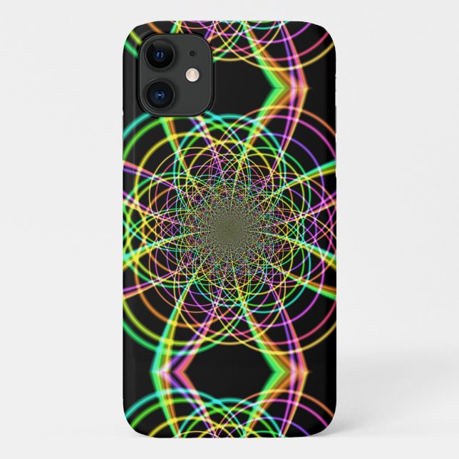 Crazy Rainbow Spiral Case-Mate iPhone Hülle (Rückseite)