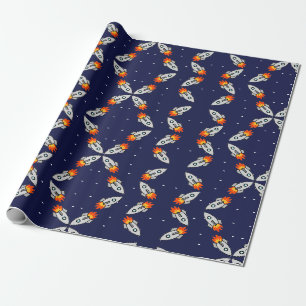Crazy-Raketen Geschenkpapier
