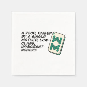 Crazy Rich Asians Mahjong Szene Zitat Classic Serviette