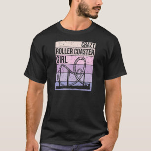 Crazy Roller Untersetzer Girl, Vergnügungspark für T-Shirt