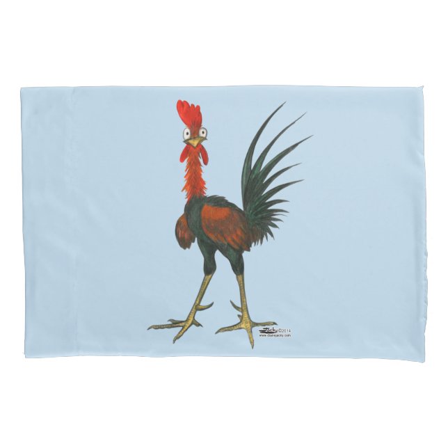 Crazy Rooster Kissenbezug (Vorderseite)