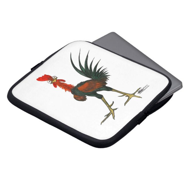 Crazy Rooster Laptopschutzhülle (Vorne Oben)