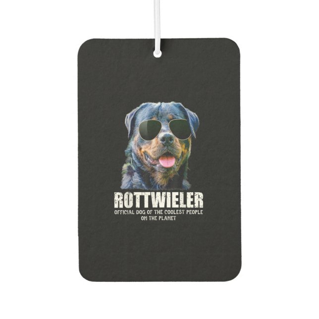 Crazy Rottweiler Lover lustige Geschenkidee Autolufterfrischer (Vorderseite)