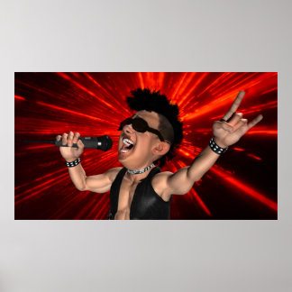 Crazy Screens und Laser Beams Poster