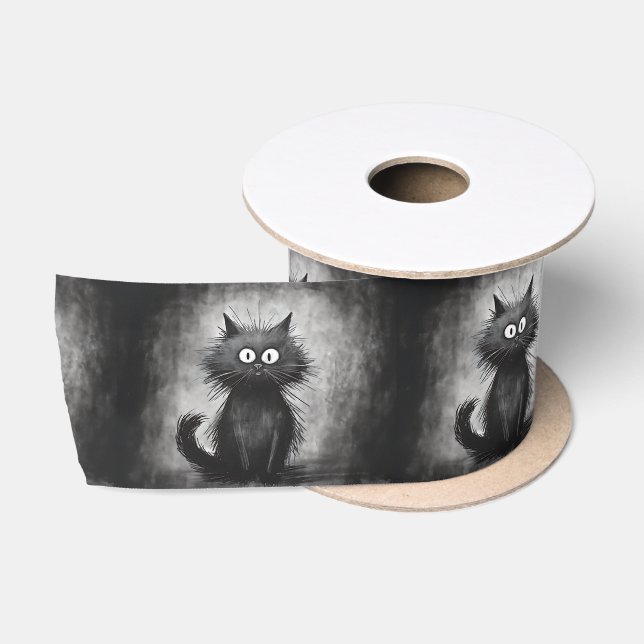 Crazy Scruffy Alley Cat Satinband (Spule)