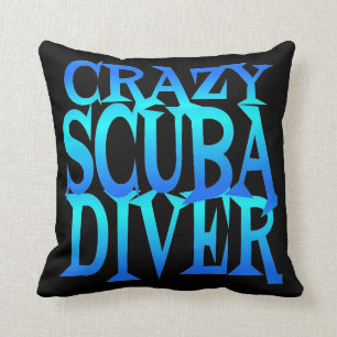Crazy Scuba Diver Kissen