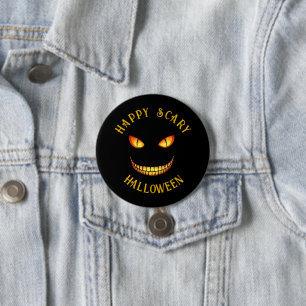 Crazy Smile Halloween Button