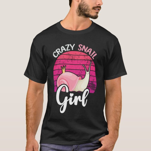 crazy snail  girl T-Shirt (Vorderseite)