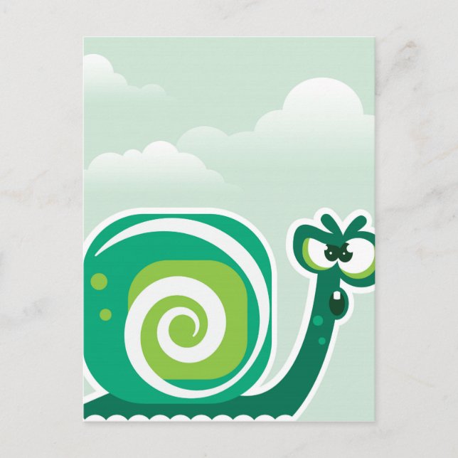 Crazy Snail Postkarte (Vorderseite)