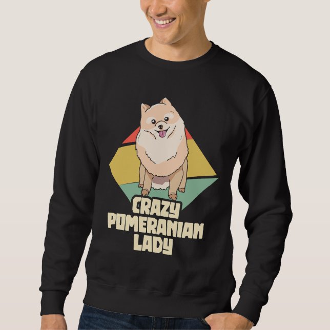 Crazy Spitz Lady Pygmy Spitz Pom Sweatshirt (Vorderseite)