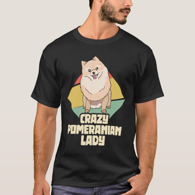 Crazy Spitz Lady Pygmy Spitz Pom T-Shirt (Vorderseite)