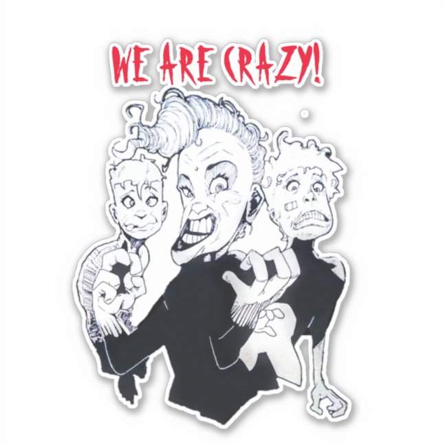 CRAZY STICKER (Vorderseite)