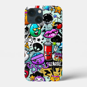 Crazy Sticker Skull, Lippen, Spray Graffiti Case-Mate iPhone Hülle