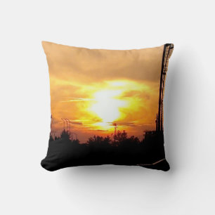 Crazy Sunset Nature Fotografy Kissen