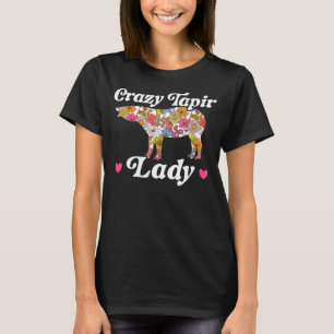Crazy Tapir Lady Wildlife Animal Zookeeper Tapir T-Shirt