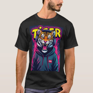 Crazy Tiger T - Shirt Design
