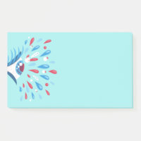 Crazy Trippy Eye Blue Psychedelic Art