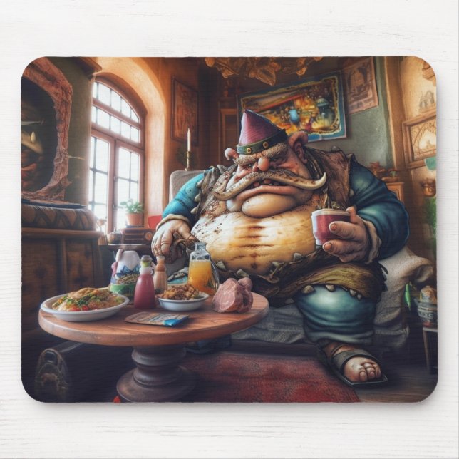 Crazy Troll Man Mousepad (Vorne)