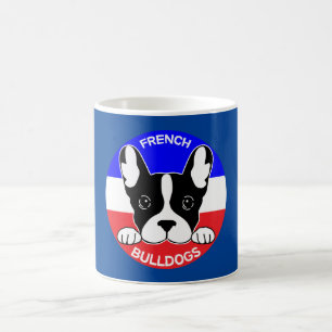 Crazy über französische BullHunde - Mins Hunde des Kaffeetasse