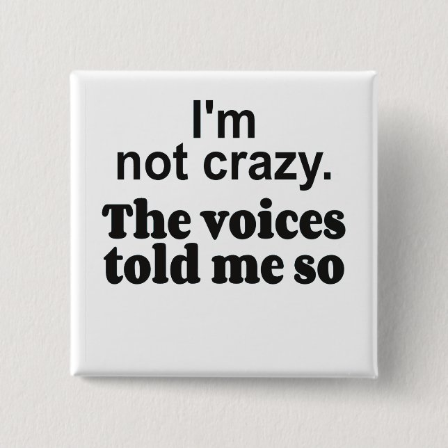Crazy voices bf button (Vorderseite)
