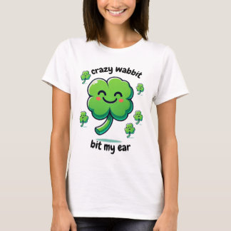 Crazy Wabbit mein Ohrklee-Design T-Shirt