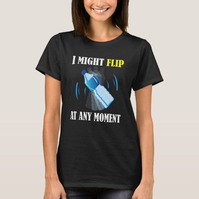 Crazy Water Bottle Drehend T-Shirt (Vorderseite)