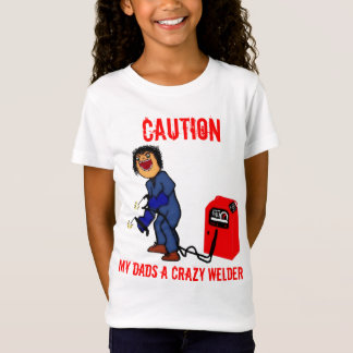 Crazy Welder Vater Cartoon T-Shirt
