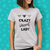 Crazy Whippet Lady Dog Lover Niedlicher Funny Text