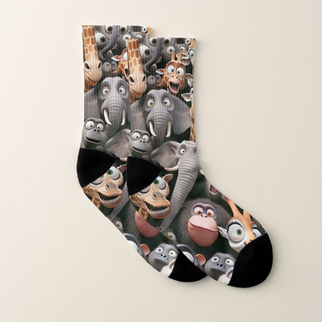 Crazy Wildlife Group Socken (Paar)