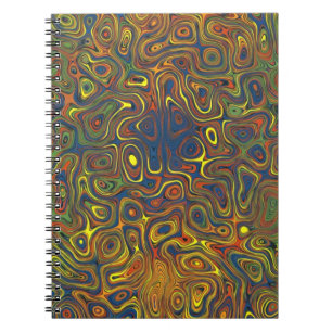 Crazy Wirbel Spiral Notebook, abstraktes Design Notizblock