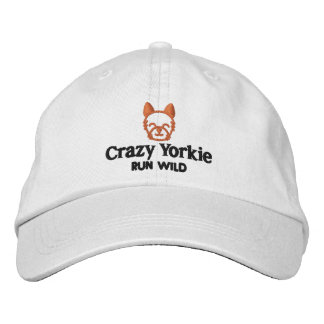 Crazy Yorkie Casquette de baseball brodé Casquette
