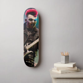Crazy Zombie Gitarrist Skateboard