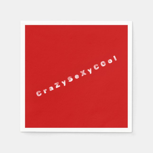 CrazySexyCool-Papier-Tücher Serviette (Vorderseite)