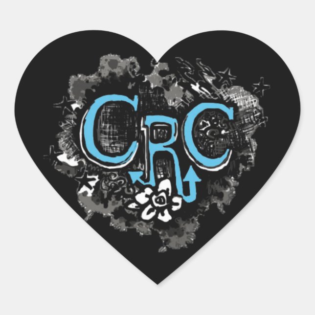 CRC-Aufkleber Herz-Aufkleber (Vorderseite)