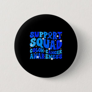 CRC-Darmkrebs-Bewusstseins-Unterstützungsteam Blau Button