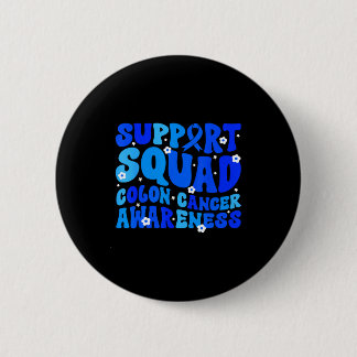 CRC-Darmkrebs-Bewusstseins-Unterstützungsteam Blau Button