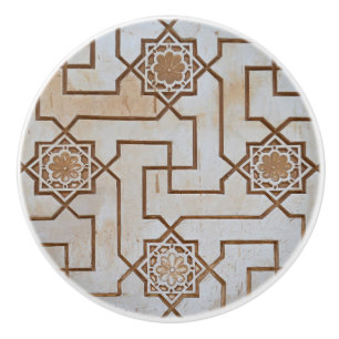 Cream Arabesque Keramikknauf
