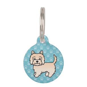 Cream Cairn Terrier Cartoon Dog Illustration Haustiermarke