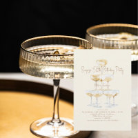 Cream Champagner-Turm Überraschung 50. Geburtstags