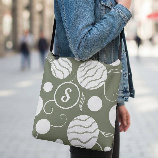 Cream Circles Monogram Tragetaschen Mit Langen Trägern (Perfect for school, errands, or weekend hangs. This shoulder bag is all about style and function.)