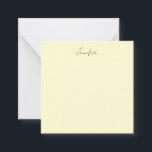 Cream color elegant modern minimalist plain name mitteilungskarte<br><div class="desc">A perfect design that will work in business or in your private life. A simple, minimalist, perfect look. Just for you.</div>