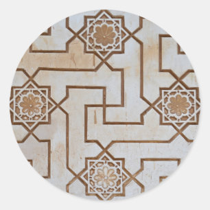 Cream Colored Arabesque Stickers