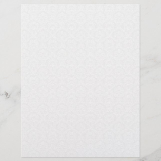 Cream Damask Wedding Stationery (Vorderseite)