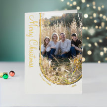 Cream Eleganter Minimalistischer Weihnachtsbogen g