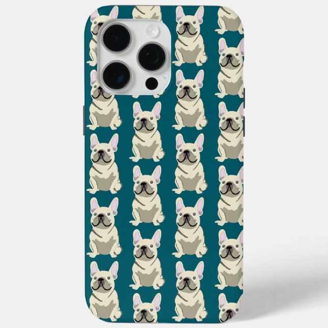 Cream French Bulldog Case-Mate iPhone Hülle (Rückseite)